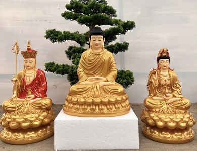Tam Thế Phật ngồi 30cm