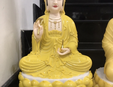 Quan Âm ngồi 50cm Đá