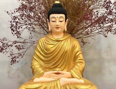 Thích Ca Ngồi Đá - 40cm