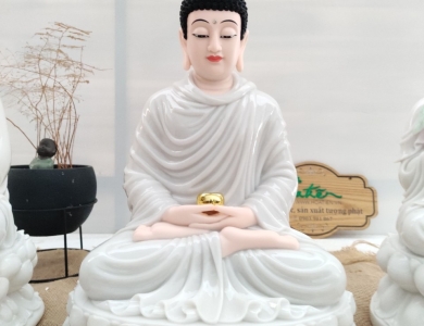 Thích Ca Ngồi Đá - 40cm