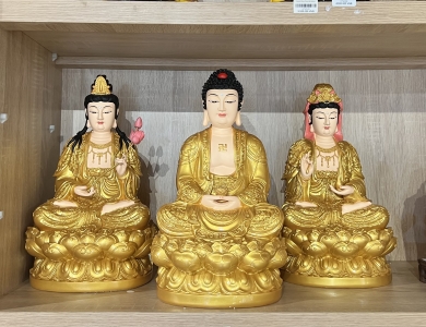 Tam Thế Phật Ngồi - 40cm