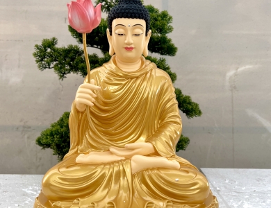 Thích Ca Ngồi Đá - 40cm