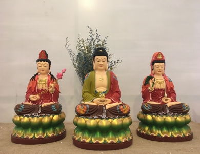 Tam Thế Phật Ngồi - 40cm