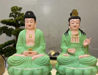Tam Thế Phật Ngồi - 40cm