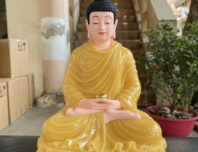 Thích Ca Ngồi Đá - 40cm