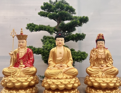 Ta Bà Tam Thánh ngồi 30cm