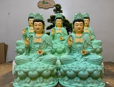 Tượng Quan Âm Ngồi 40cm