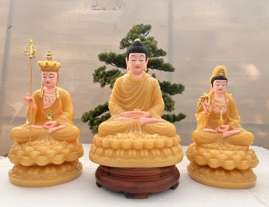 Tam Thế Phật ngồi 30cm