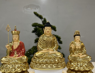 Tam Thế Phật ngồi 30cm