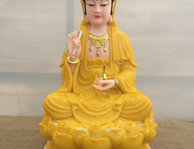Quan Âm Ngồi Đá 45cm