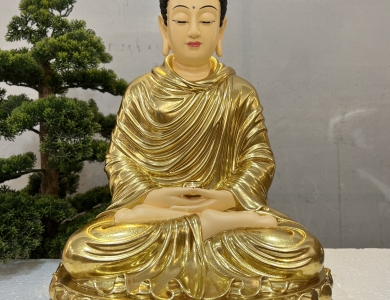 Tượng Phật Thích Ca Ngồi Composite - 50cm
