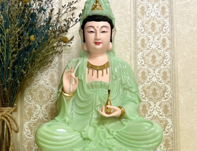 Tượng Quan Âm Ngồi 40cm