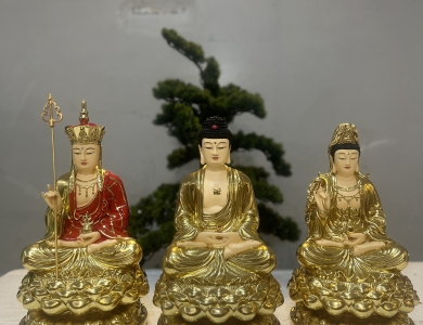 Ta Bà Tam Thánh ngồi 30cm