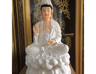 Quan Âm ngồi 50cm Đá