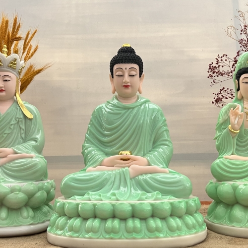 Tam Thế Phật Ngồi - 40cm