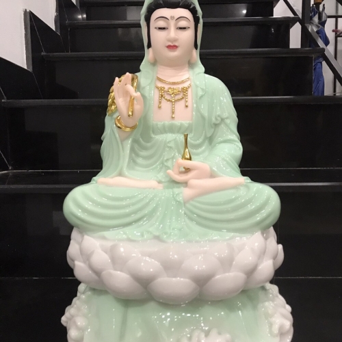 Quan Âm ngồi 50cm Đá