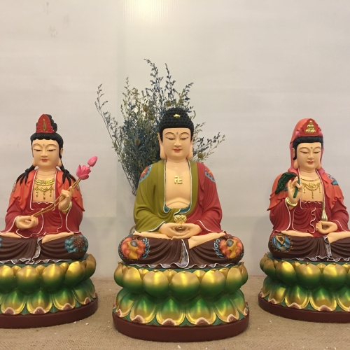 Tam Thế Phật Ngồi - 40cm