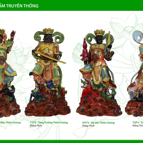 Tứ Đại Thiên Vương Đứng 65cm I Hoa Tiên
