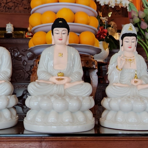 Tam Thế Phật Ngồi - 40cm