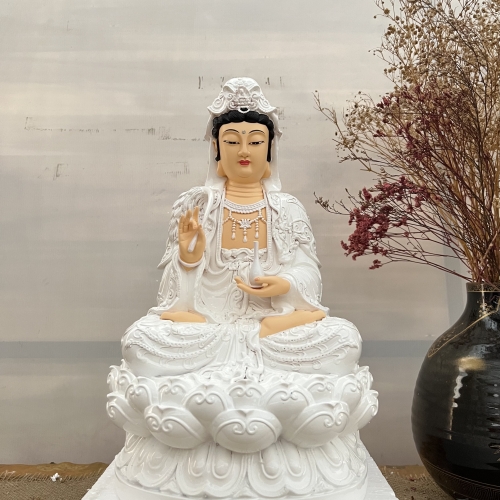 Tượng Phật Bà Quan Âm Ngồi 37cm