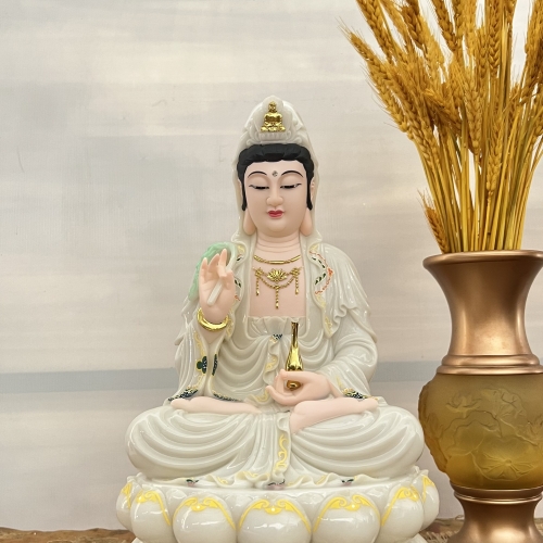 Tượng Phật Bà Quan Âm Ngồi 37cm