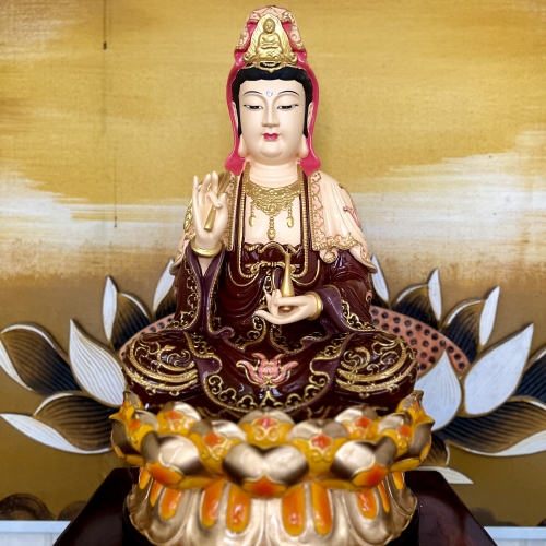 Quan Âm Ngồi Đá 45cm
