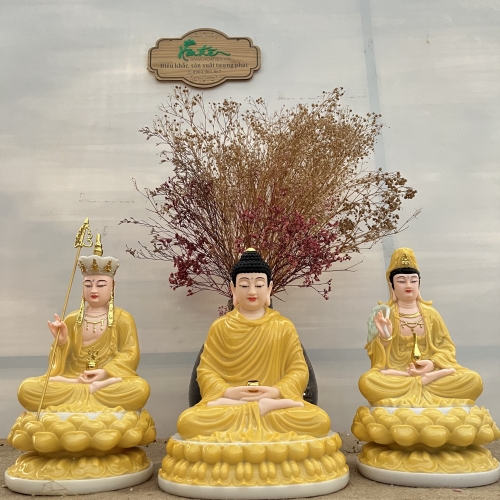 Tam Thế Phật ngồi 30cm