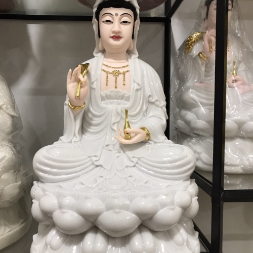 Quan Âm ngồi 50cm Đá