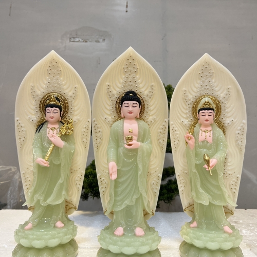 Tây Phương Tam Thánh đứng 30cm Composite và Đá