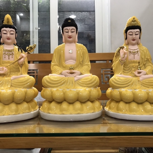 Tam Thế Phật Ngồi - 40cm
