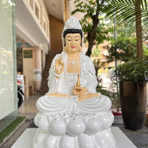 Tượng Phật Bà Quan Âm Ngồi 37cm