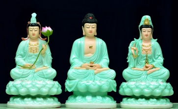 Ý nghĩa của tượng Phật Tây Phương Tam Thánh