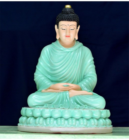 Thích Ca Ngồi Đá Xanh 30cm